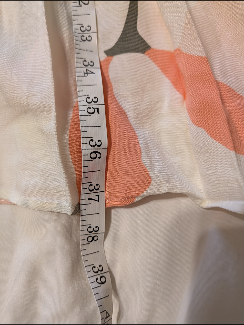 CeCe Coral and Gray Floral Maxi Skirt - Medium - NWT - Picture 6 of 8